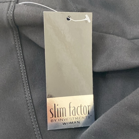Slim Factor by Investments Kick Flare Pants  3X Black - Picture 9 of 11